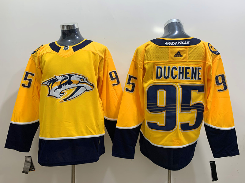 Men's Nashville Predators Matt Duchene #95 Gold Home Breakaway Jersey